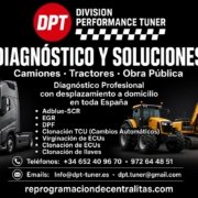 Diagnóstico y soluciones AdBlue-SCR, EGR y DPF para camiones, tractores y obra pública - DPT