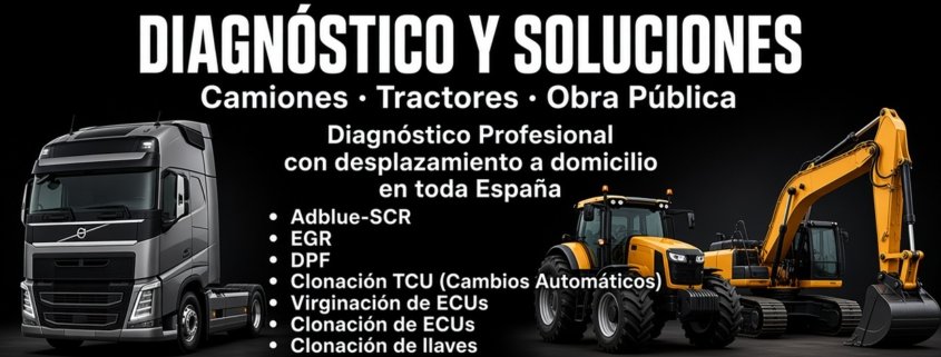 Diagnóstico y soluciones AdBlue-SCR, EGR y DPF para camiones, tractores y obra pública - DPT