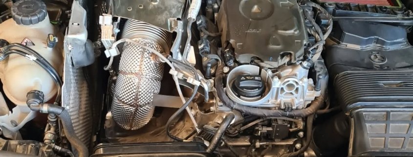 Mercedes GLE 450 con downpipe y Stage 2 en DPTuner